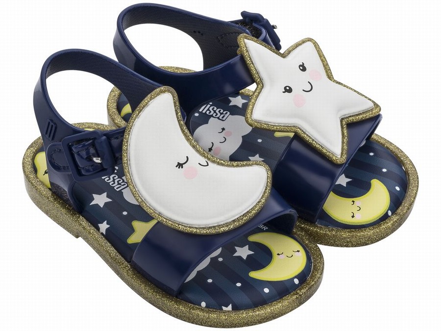 Sandalias Mini Melissa Mar Sweet Dreams Contrast Bebe - Azul Marino - Argentina DFM-316894